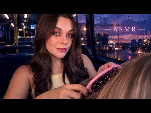 ASMR: A Menina Do Ônibus Mexe No Seu Cabelo 😴