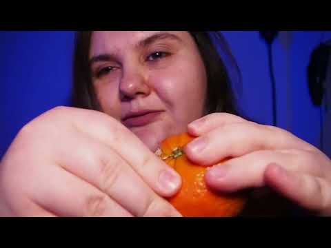 ASMR Mandarin Peeling Crisp Peeling & Juicy Sounds