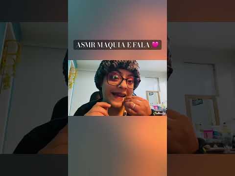 ASMR Maquia e fala com batom 💄❤️ #asmr #challenge #asmrvideo #makeup #asmrcommunity #tingles #relax
