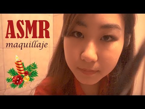 [ASMR] Amiga te maquilla para nochebuena (ROLEPLAY MAQUILLAJE)