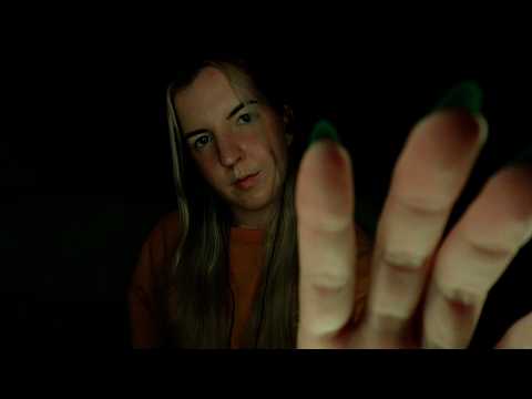 ASMR | Invisible Scratching *dimly lit* (hypnotizing hand movements and up close whispers)