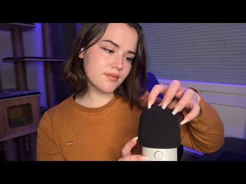 Background ASMR for Sleep, Gaming, Studying, etc. (mic scratching, tracing, rubbing, tapping)