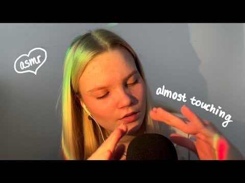 ASMR hand sounds, almost touching the mic, dry-ish mouth sounds 🌙 | breathy whispers