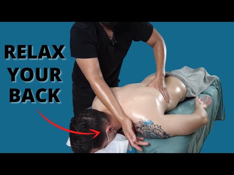 [ASMR] Relaxing Back Massage at Home | Male Massage Therapist for Male
