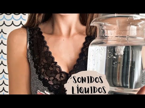 ASMR CON SONIDOS LÍQUIDOS RÁPIDOS Y LENTOS 💧💦 + tapping objects