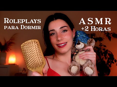 ASMR ROLEPLAYS HASTA QUE TE DUERMAS 💤 Barbería, ASMR en tu camita 🧸❤️ Masajes SPA Maquillaje 💄