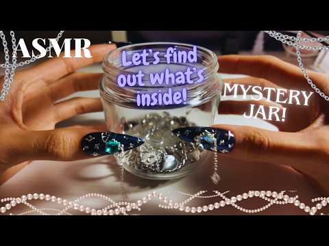 ASMR showing off the jewelry in this "mystery" jewelry jar 💍✨!