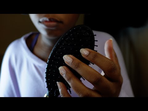 ASMR RELAXING HAIR BRUSH SOUNDS