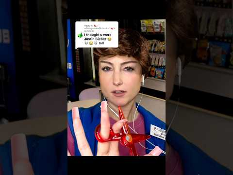 Walmart lady gives you a haircut #asmr #asmrroleplay