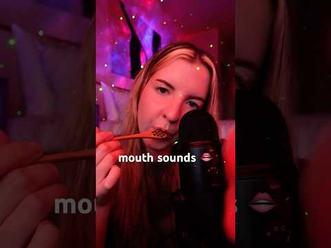 EXTRA SENSITIVE honey spoon mouth sounds 🍯👄 #asmr #mouthsounds