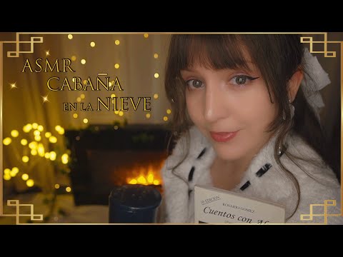 ⭐ASMR Relajación en una CABAÑA en la NIEVE❅ [Sub] Cuidados y Mimos para DORMIR💨