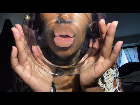ASMR glass kissing