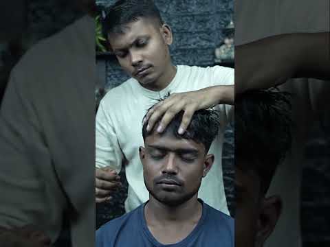 Indian head massage with binaural beats for deep relaxation ASMR #shorts