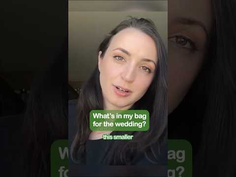 ASMR - What's in my bag? (Wedding Edition) #shorts