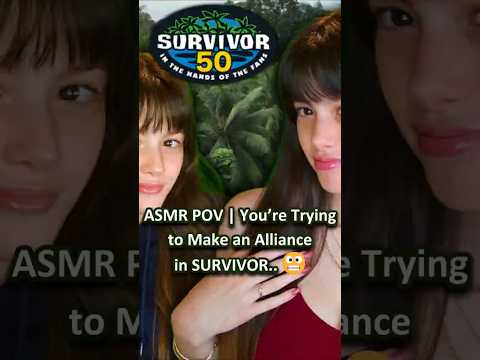 ASMR POV | You’re Trying to Make an Alliance in SURVIVOR..😬 ─♡─ #asmrroleplay #comedyasmr #survivor
