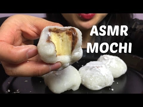 ASMR Banana Nutella Mochi (SOFT CHEWEY EATING SOUNDS) NO TALKING | SAS-ASMR