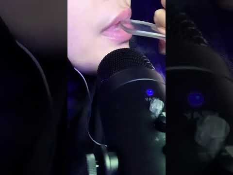 Glass licking asmr #asmr #relax #relaxing #tingles