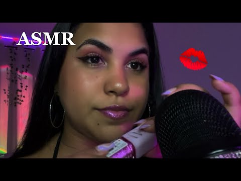 ASMR SONS DE BOCA BEM MOLHADOS COM GLOSS