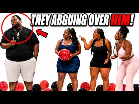 Women Arguing Over Him on Pop The Balloon Dating Show! 😳