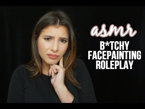 [B*tchy ASMR] Halloween Face Painting Roleplay (Gum Chewing)