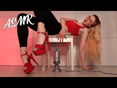 ASMR Red heels walking sounds 👠 High heels ASMR