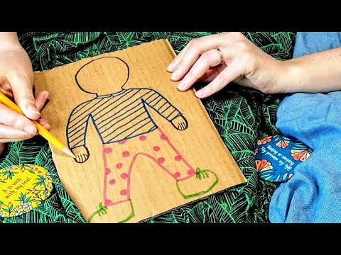 CARDBOARD ASMR {Rubbing & Tracing & Brushing} Soft Spoken VISUAL MEDITATION - Tapping & Crinkles