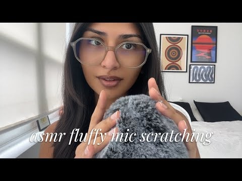 asmr mic scratching no talking 🫖 | fluffy mic sounds super tingly sensitive mic
