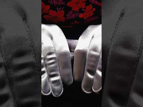 Custom Satin Gloves REVEAL #preview  #asmrlikeasandbox #triggersforsleep #asmr #relaxing #visualasmr