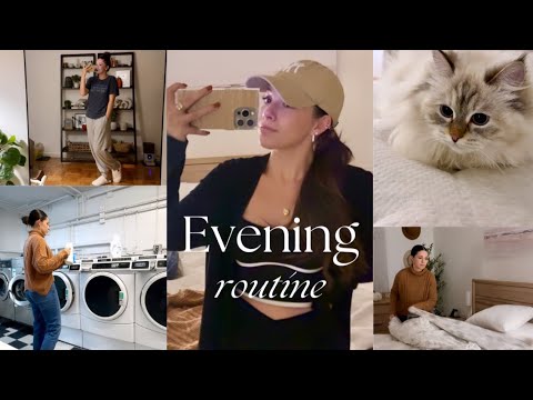 ASMR Evening Routine | laundry, filming, etc