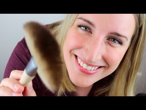 Brushing Your Face and Ears for Sleep | ASMR