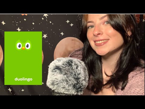 ASMR - En Español! 🙈🥰 (learning Spanish with duolingo)