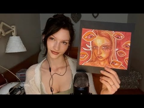 ASMR art folder tour  *new mic*
