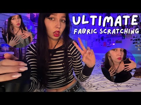 FAST AND AGGRESSIVE FABRIC SCRATCHING ASMR (Body Triggers, Different Outfits, Scratching) 