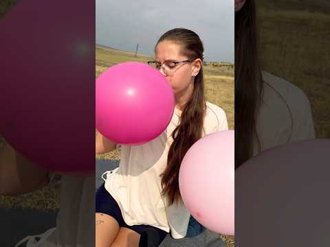Blowing Pink Ballons #asmr #balloon #youtubepartnerprogram