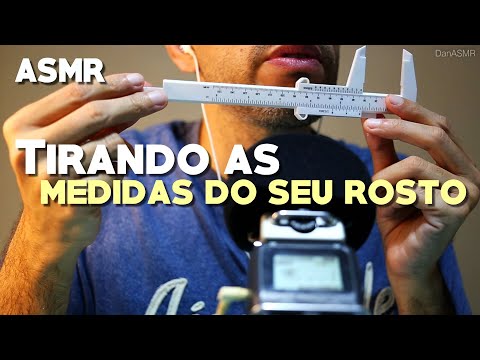 ASMR TIRANDO AS MEDIDAS DO SEU ROSTO