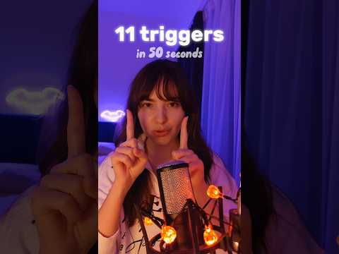 ASMR 11 triggers in 50 seconds 💆‍♀️ #asmr #asmrsounds #shorts #asmrtriggers