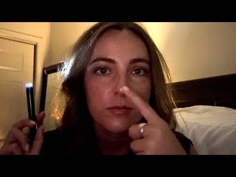 ASMR Eye Exam 🖤 Friend helps you get something out of your eye + eye massager