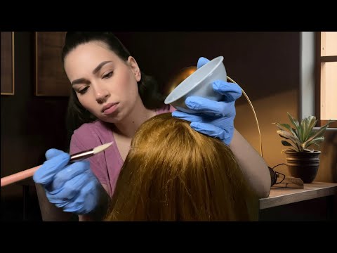 Scalp Check on Extremely Damaged Hair | ASMR Soft Spoken Roleplay