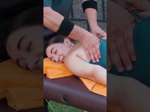 Painful chiropractic adjustments and massage for Helen #chiropracticadjustment
