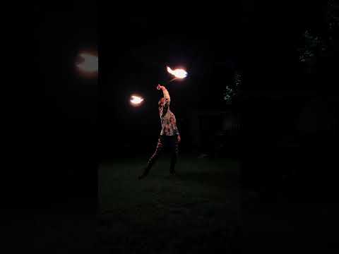 Hypnotic Fire Contact Staff Flow | Relaxing Movement Meditation ASMR