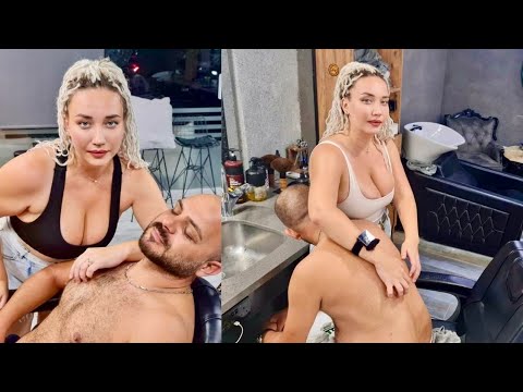 💈15-MINUTE ASMR HEAD MASSAGE COMPILATION w/ RUSSIAN BARBER ANASTASIA | SIT BACK & FALL ASLEEP FAST