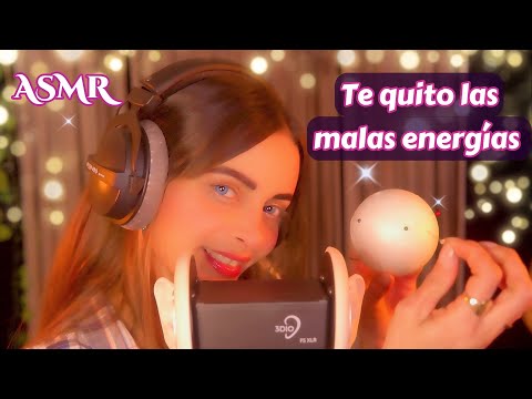 🌙ASMR SACANDO MALAS ENERGIAS | QUITANDO MALAS VIBRAS | AGUJAS EN BOLA DE CORCHO🎤📍😴💖