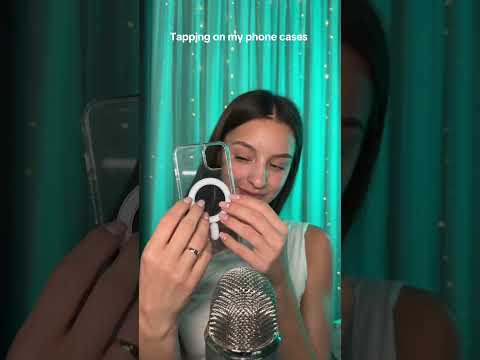 PHONE CASES TAPPING📲  #asmr #relax #tingles #asmrsounds #asmrvideo