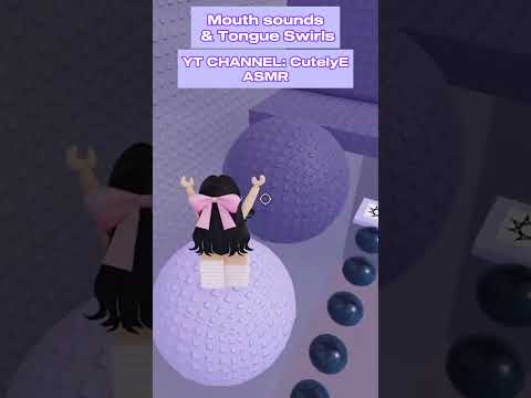 Asmr for sleep 😴 #asmr #roblox #triggersforsleep #mouthsounds #mouthwhisper