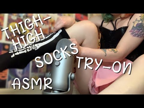 THIGH-HIGH SOCKS TRY-ON #ASMR