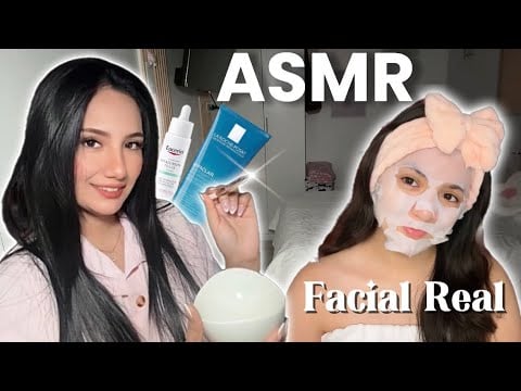 ASMR Facial Real 💆🏻‍♀️ Atención Personal a Mi Hermana | Brochas, Mascarilla y Susurros