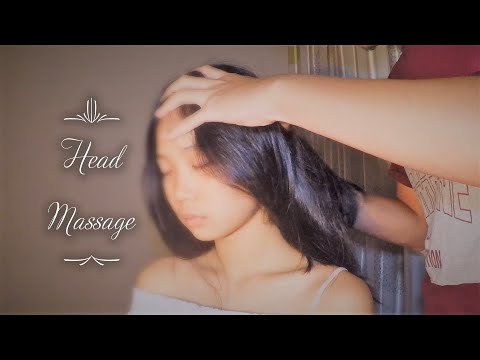 Relaxing head massage before sleep to reduce headache | Scalp massage | ASMR Vietnam