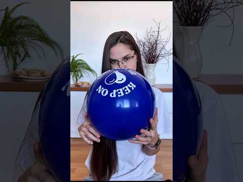 Blowing Blue Balloon.. #asmr #balloon #blowup