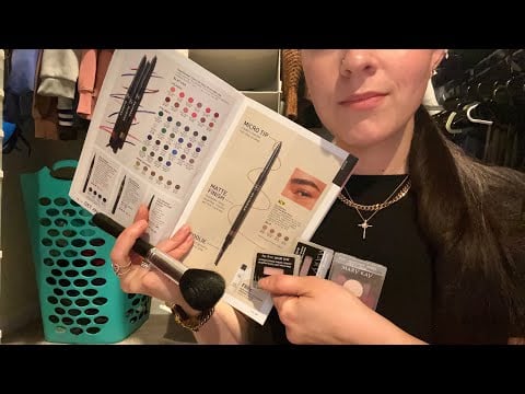 ASMR Avon Makeup Consultation | Brushing, Rummaging, Writing, Package Crinkles, Soft Spoken