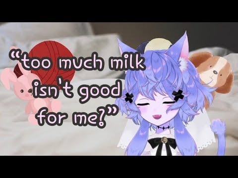 “ASMR” Roleplay: Your Catgirl Begs You to Feed Her Milk While You Read on the Bed, You Don’t